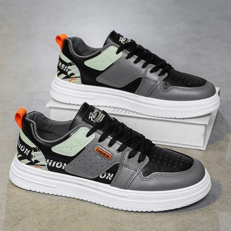 Мода 2025 Весна и Осень Горячие продажи Мужская Повседневная Мода Спортивная Обувь Удобная Внутренняя Модная Обувь для Скейтборда Мужская Спортивная Обувь