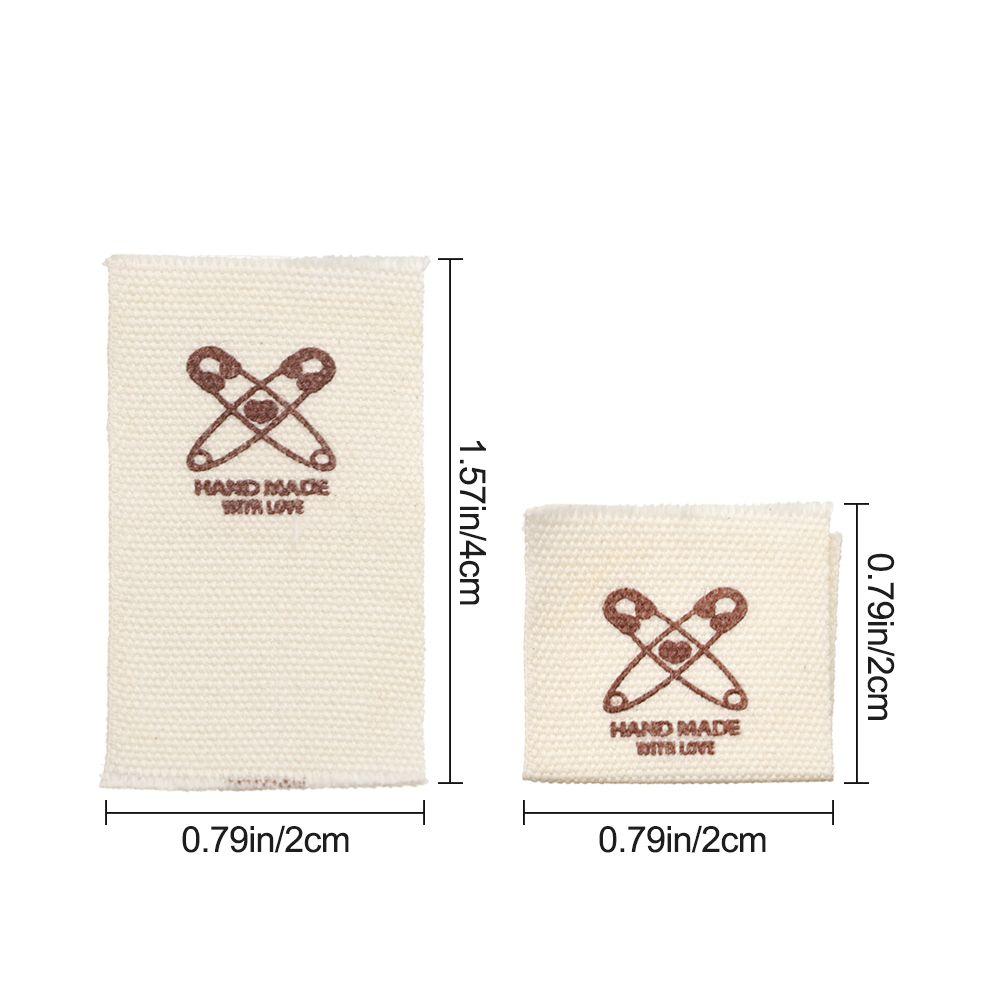 Woven Knitted Supplies Handmade With Love Clothing Tags Cloth Garment Labels Sewing Accessories