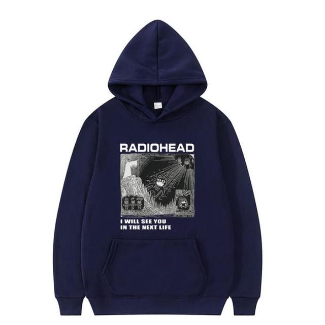 Толстовка с капюшоном Radiohead North America Tour для мужчин, толстовки с капюшоном для мужчин и женщин, свободный спортивный костюм для мужчин
