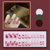 On Nails Artificial Full Cover Nail Tips Short Round/Square Head False Nails Wearable Fake Nails