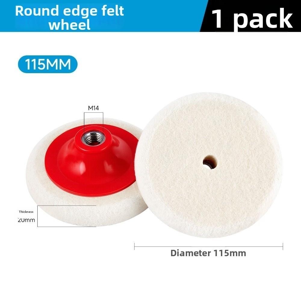 Thickened Wool Polishing Wheel 115/125mm Mirror Polishing Pad Practical Sanding Disc for Marble