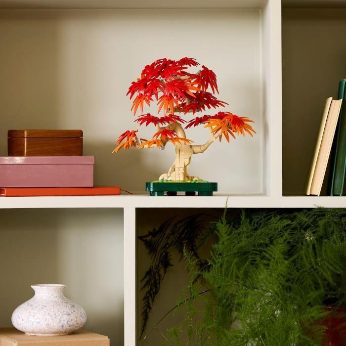 LEGO Botanicals 10348 Bonsaï d’Érable Rouge du Japon - Kit de Construction pour Adulte
