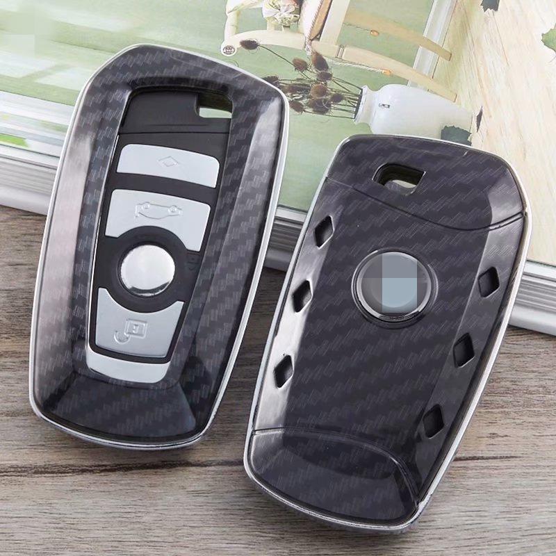 Carbon Fiber Car Key Case for BMW 1, 3, 5 Series & GT/X1/X3/X5/X6