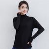Женская водолазка с длинным рукавом, осенне-зимняя однотонная свободная футболка из модала, уличная одежда