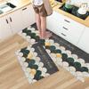 Fashion Simple Nordic Soft Kitchen Rug Anti-Fatigue Kitchen Rug Waterproof Non-Slip Rugs Set Runner Rug Bedside Rug Absorbent Carpet For Kitchen