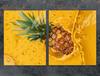 SZKLANA PŁYTA OCHRONNA NA KUCHENKĘ 85x52 ANANAS