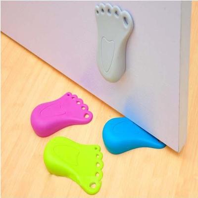 1 шт., дизайн стопы, дверной стопор, клин, глушитель, дверной стопор, домашний декор, детский ()