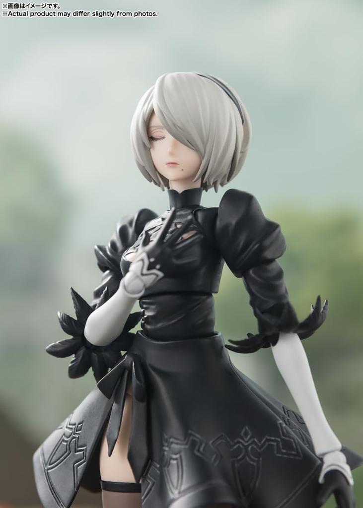 TAMASHII NATIONS 2B 150 мм окрашенная подвижная фигурка SHFiguarts "NieRAutomata Ver1.1a" (NieRAutomata Вер1.1a) приблизительно. ПВХ и АБС