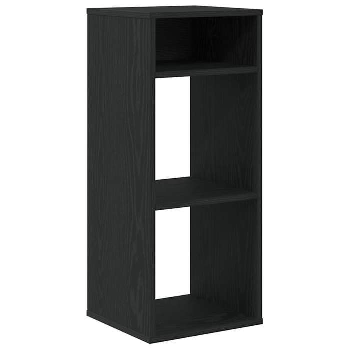 VidaXL Bibliothèque noir 34x31x80 cm bois d'ingénierie, armoire de rangement, étagère de rangement, unité de rayonnage, 860275