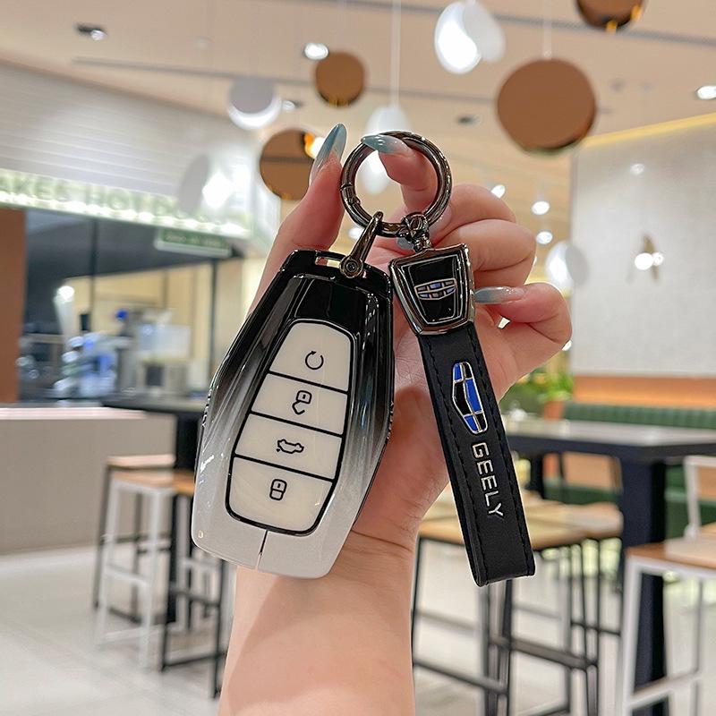 Чехол для ключа Geely для моделей Xingyue L, Xingrui, Boyue, Bin Yue, 2025 Denim 25, Emgrand, Binyue - Корпус с пряжкой для автомобиля