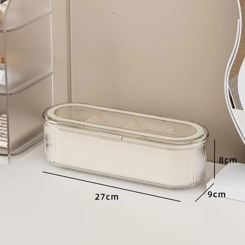 Eyebrow Pencil Organizer Organized Cosmetic Storage Bin Beauty Egg Holder Advanced Powder Puff Organizer For Makeup Studio