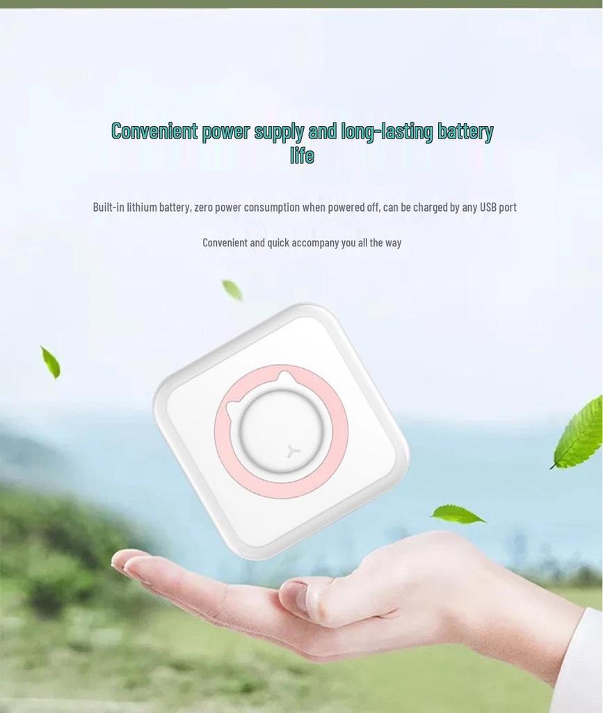 C15 Портативный мини-термопринтер для печати этикеток и фотографий для студентов