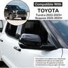 Накладка на зеркало заднего вида двери автомобиля, декоративная крышка, совместимая с Toyota Tundra/Sequoia -2025, Защитная декорация бокового зеркала заднего вида, ABS