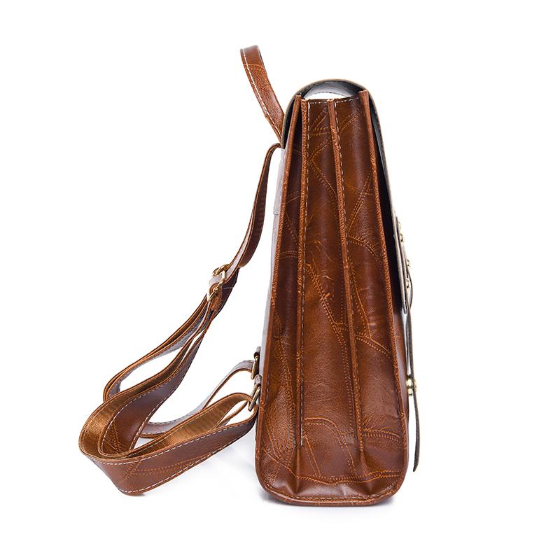 Vintage Women's Leather Backpack Travel Backpack