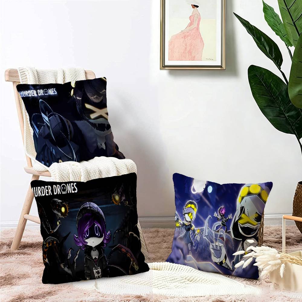 Game M-Murder D-Drones Pillow Cushion Cover Pillowcase Living Room Sofa Home Decor Customized