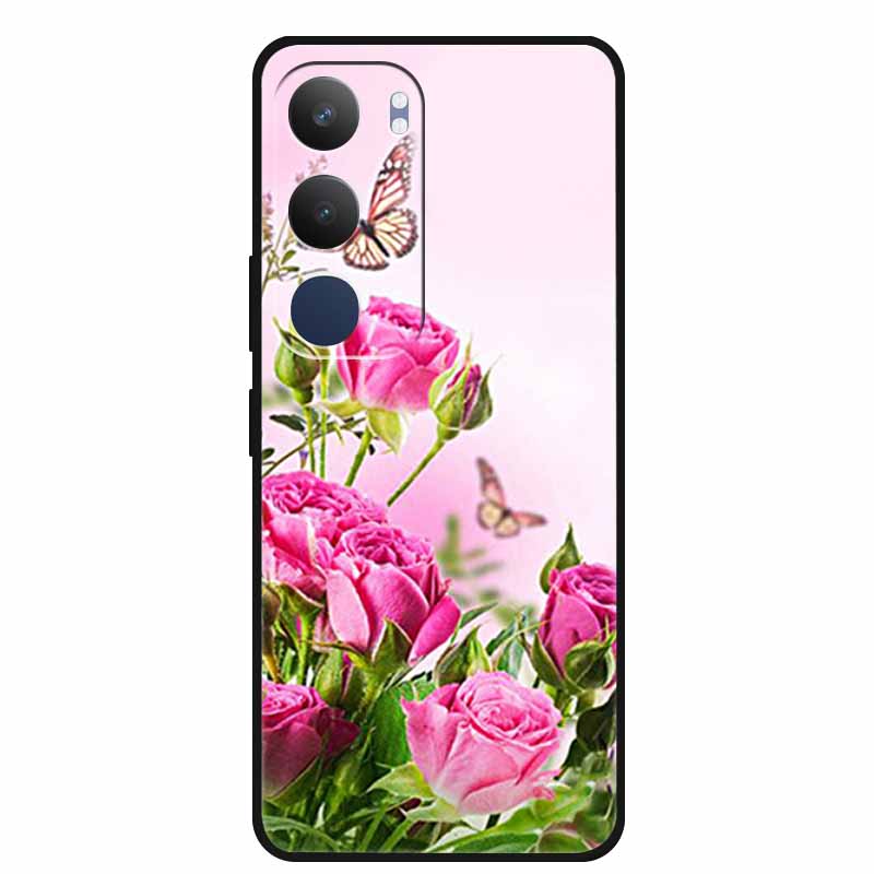 Чехол для vivo Y19s 4G, пылезащитный корпус из ТПУ, черный мягкий силиконовый чехол для vivo Y19s Pro Y 19s 4G, защитная задняя крышка телефона