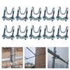10Pcs Crosses Pipe Clamp Metal Steel  Crosses Tube Buckle Pipe Connector Clamps for Greenhouses Farm Nursery