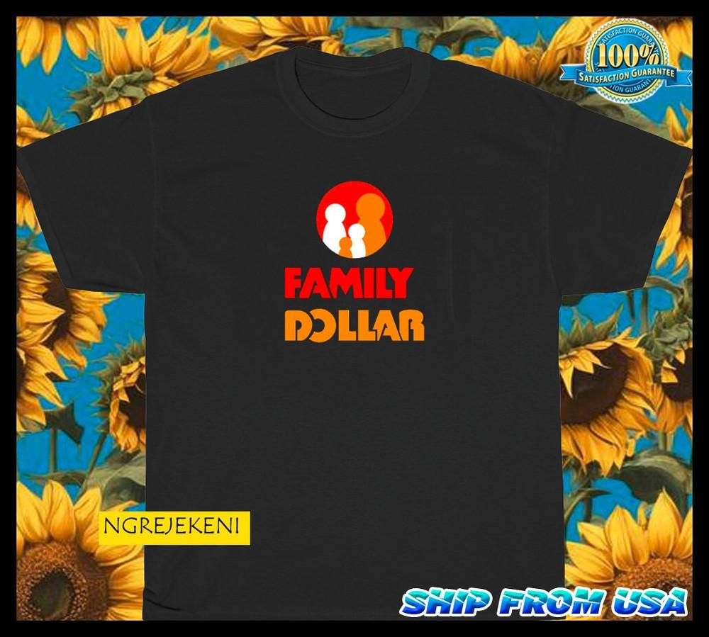 Новая футболка с американским смешным логотипом магазина Family Dollar, унисекс, размеры S-5XL