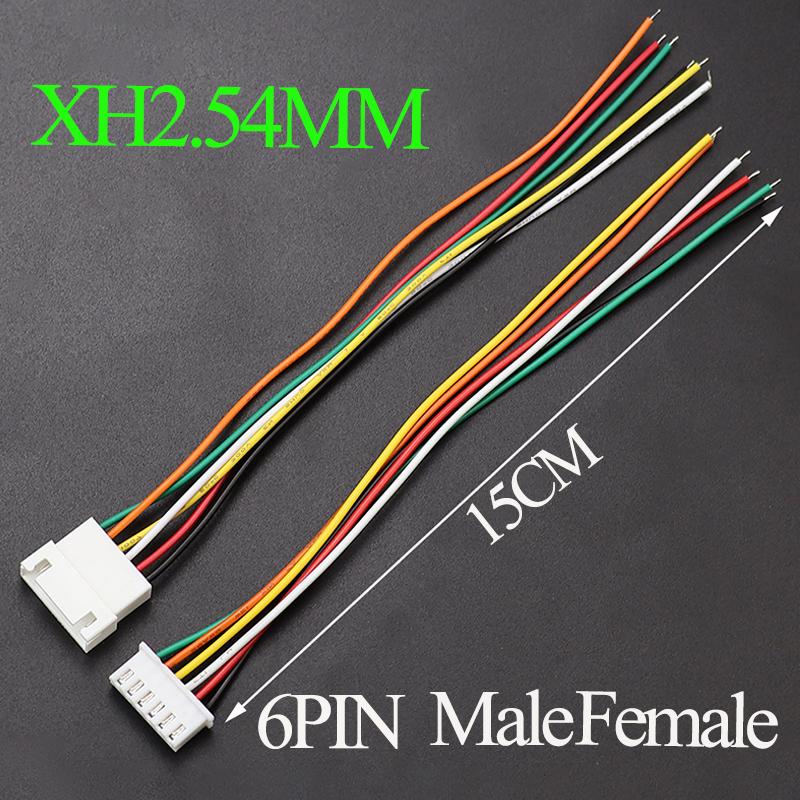 1 пара PH 2,0 мм XH2,54 мм 2/3/4/5/6-контактный разъем мама-папа / PH2,0 XH2,54 мм Разъем-розетка для клеммных проводов Кабельный разъем 26AWG 15 см