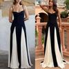 Modern Polyester Splicing Sleeveless Maxi Dress For Casual Summer Wear