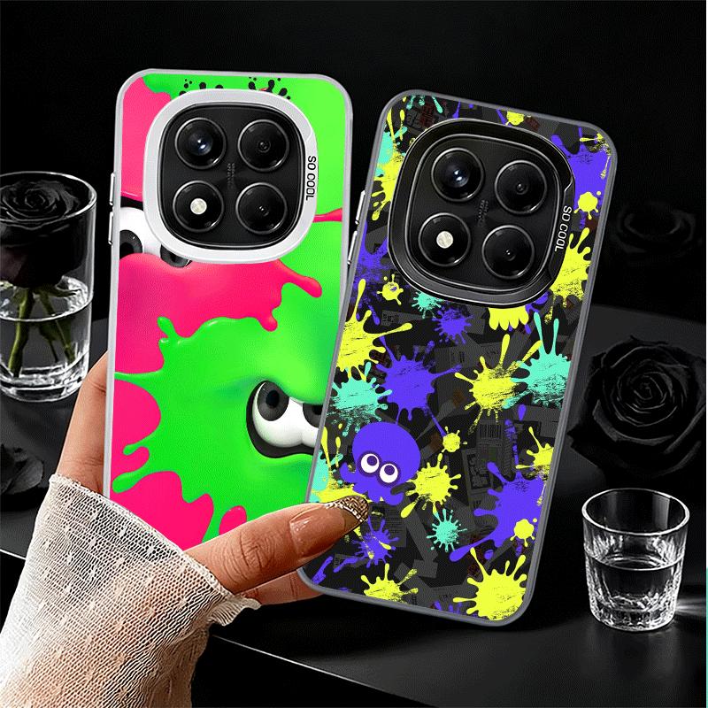 S-Splatoons Game Shockproof Phone Case for Xiaomi Redmi Note 15 14 13 12 Pro Plus 11 11S 11T 5G Cover Anti Fall Fundas