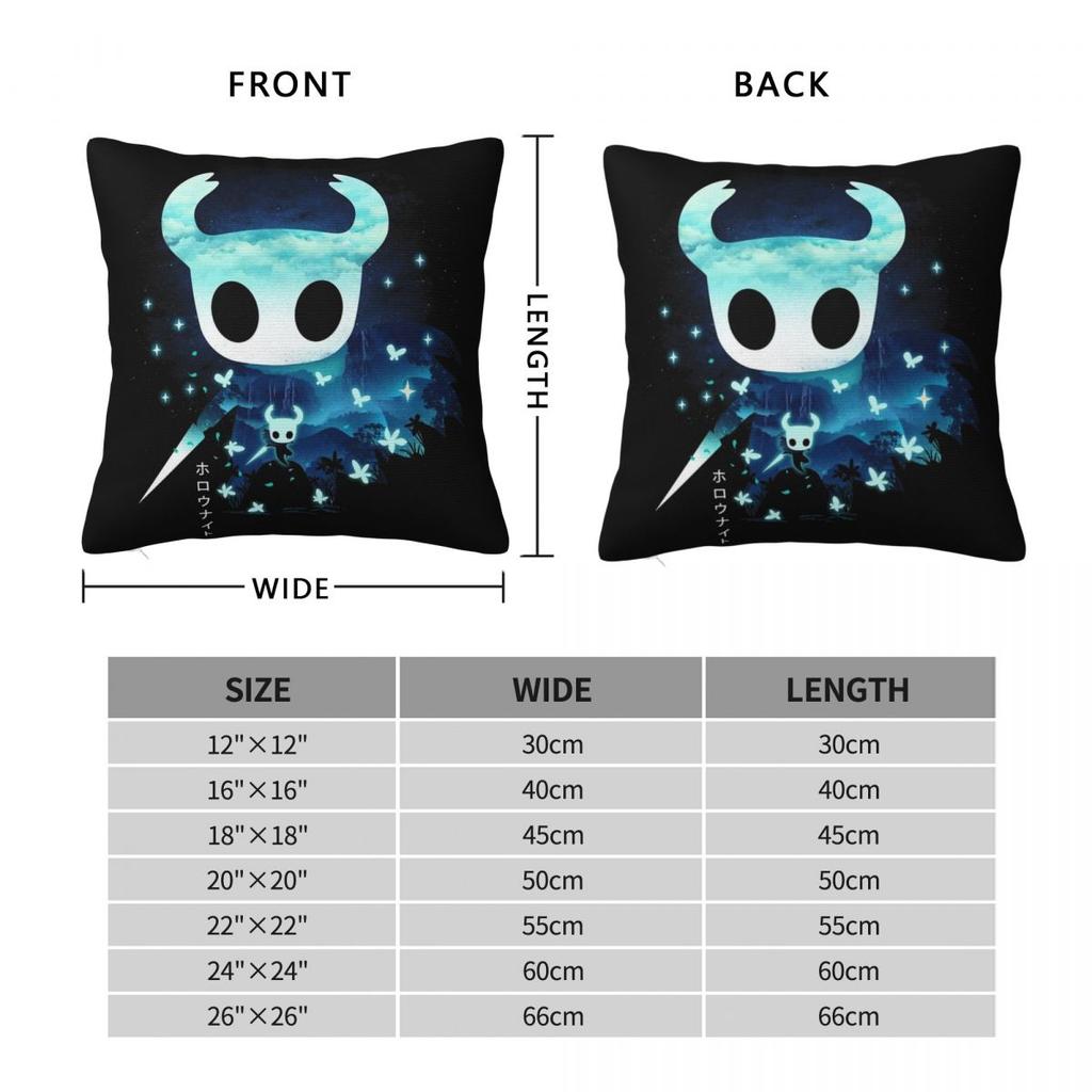 Hollow Knight Silksong Наволочка Печатная Полиэстеровая Чехол для Подушки Подарок Чехол для Декоративной Подушки Гостиная Молния 40*40см