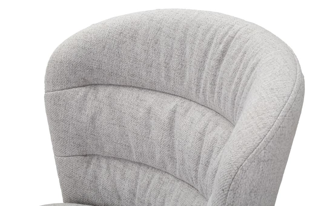 Bar Stool Losanna Grey Set 2 Pz Cm 52X59X108