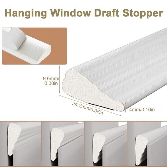 1 Roll 100/300/500CM Window Sealing Strip Self-Adhesive Weather Stripping Soundproofing Noise Cancelling Door Seal Strip Winter Insulation Tape