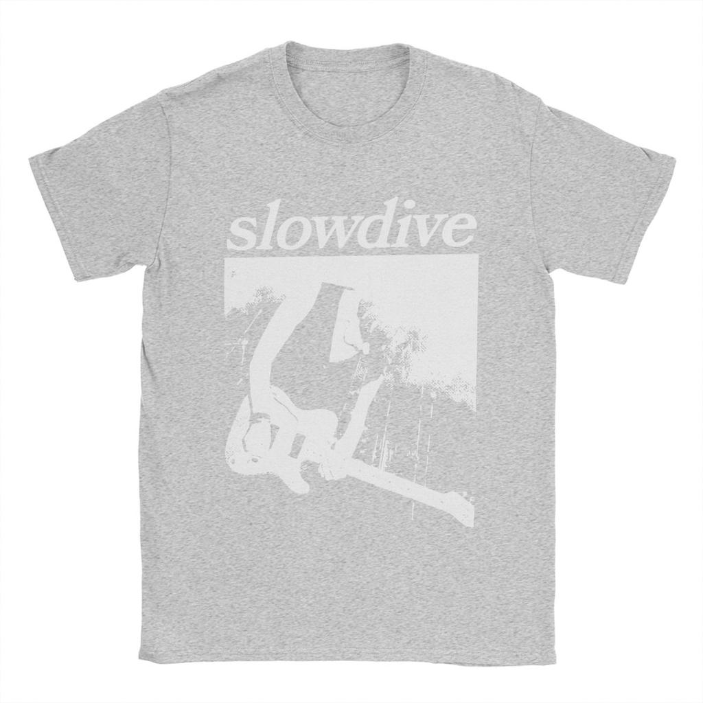 Slowdive Dreampop Unisex T Shirts Band Music Novelty Tees Short Sleeve Crewneck TShirt Pure Cotton Summer Tops