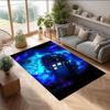 Doctor Who's TARDIS Printed Crystal Velvet Area Rug, Soft Anti-Slip Water Absorbent Floor Mat for Living Room Bedroom