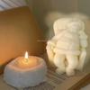 Силиконовая форма для свечей Санта-Клауса, DIY, ручная работа, ароматерапевтическая свеча, поделка из гипса, рождественский подарок