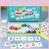 Wooden Caterpillar Number Matching Puzzle Educational Toy For Kids Learning And Development