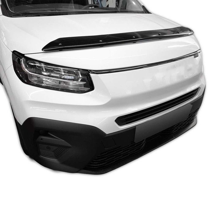 Scoutt | Дефлектор капота Защита Для Fiat Doblo с 2023 года, Аэродинамический, Легкая установка, Не требует сверления