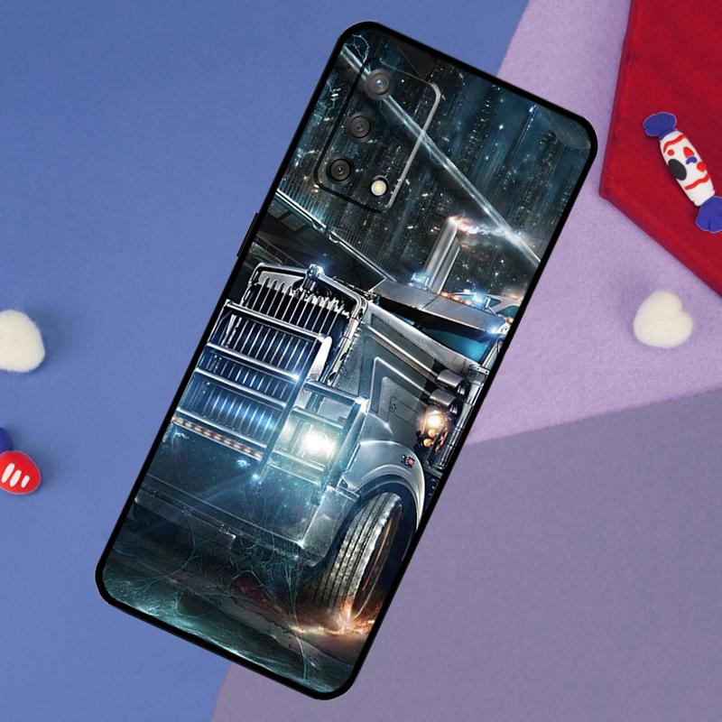 Крутой чехол для тяжелого грузовика для OPPO A17 A54 A57 S A77 A74 A94 A5 A9 A53 A15 A16 A76 A96 A52 A72 A18 A58 A98 A78