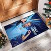 Erling Haaland Printed Crystal Velvet Rug Non‑Slip Crystal Velvet Carpet For Sofa Bedroom Indoor Home Decoration