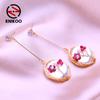 Geometry Earrings For Women Fashion Flower Pearl Earrings Jewelry For Wedding Party Gifts Earrings