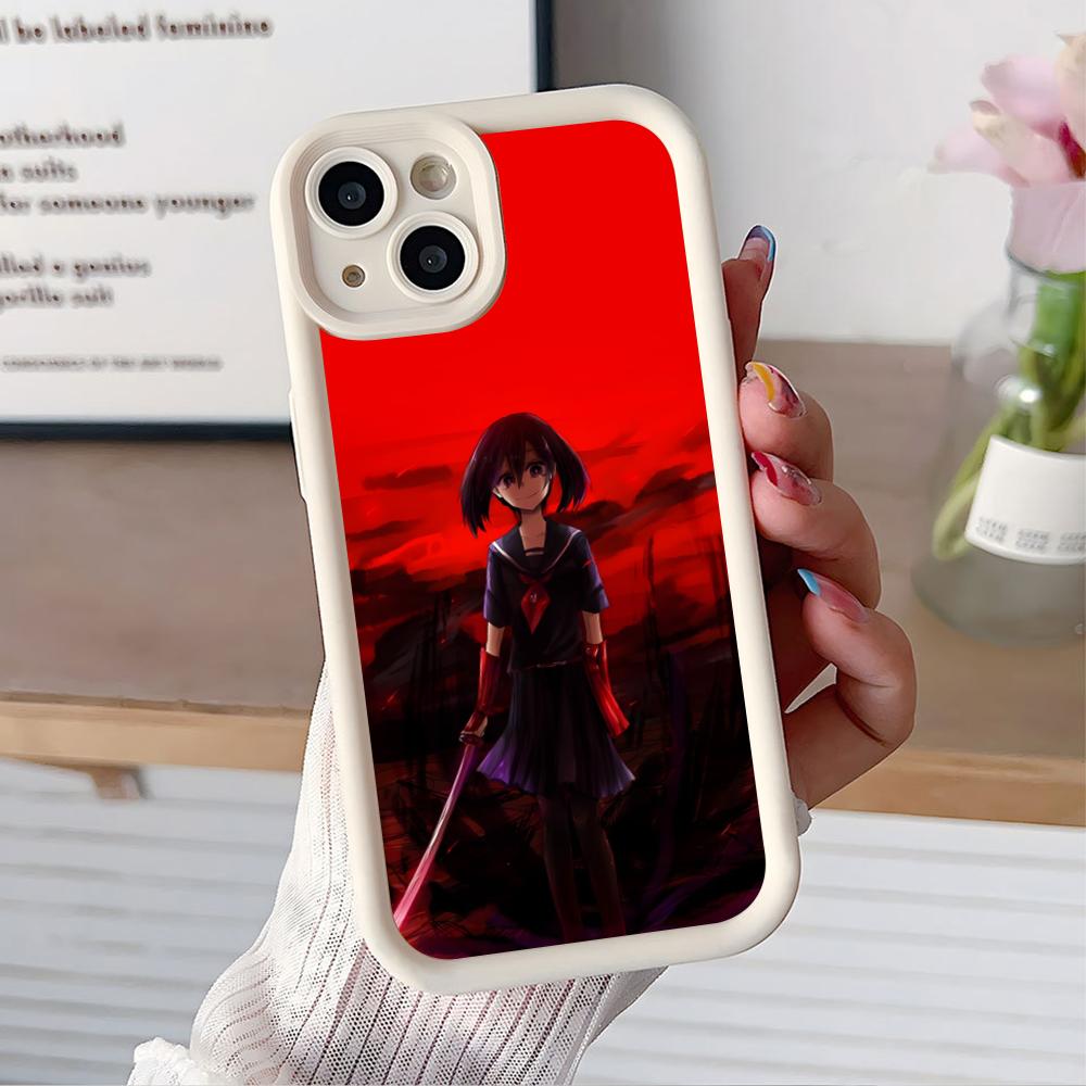 Akame Kurome Thicken TPU Mobile Phone Case for iPhone 17 16 15 14 13 12 11 Air Pro Max Plus Colorful Cover