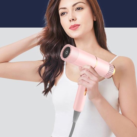 Бытовой фен с мощным синим светом мощностью 800 Вт, уход за волосами с отрицательными ионами, фен для женщин и мужчин, фен для бесшумных и быстросохнущих волос (UK Plug)