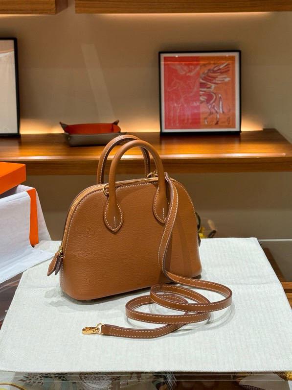 Мини-сумка через плечо из козьей кожи с зернистостью в виде боулинга