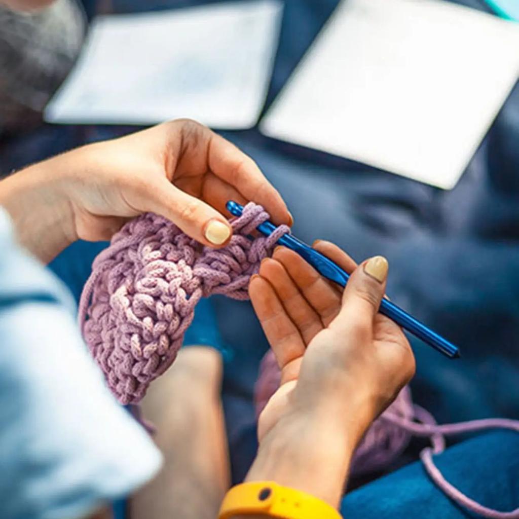 12Pcs Aluminum Oxide Knitting needles Crochet Hook Weave Knitting needles set Needlework Threads for knitting