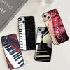 Музыкальный чехол для телефона с клавишами пианино Для iPhone 17 Pro Max 16 15 14 12 11 13 Pro Max Plus 12 13 Mini 16e 17 Air Cover