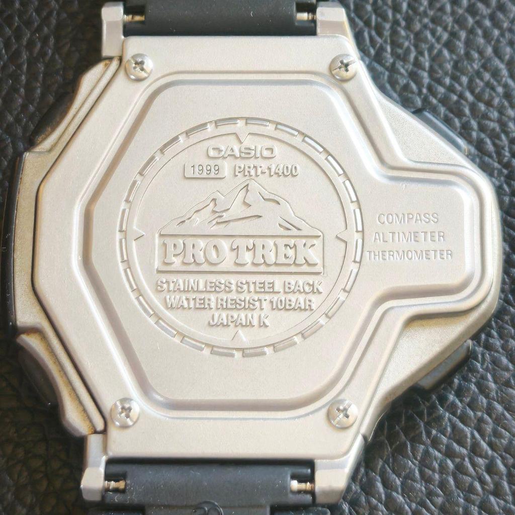 Б/у Casio Pro Trek PRT-1400 Triple SChosor Y2K 90-е Прекрасное Состояние CASIO PROTREK Рабочее Состояние Y2K