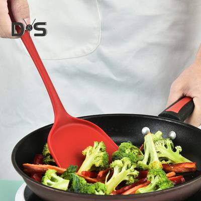 Антидеформированная лопатка для жарки, антипригарная практичная силиконовая китайская лопатка, кухонная утварь
