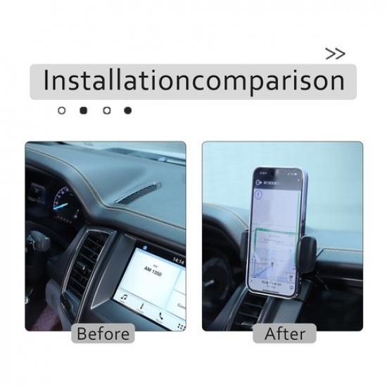Автомобильный держатель для телефона на приборную панель, крепление-клипса для Ford Ranger 2015-
