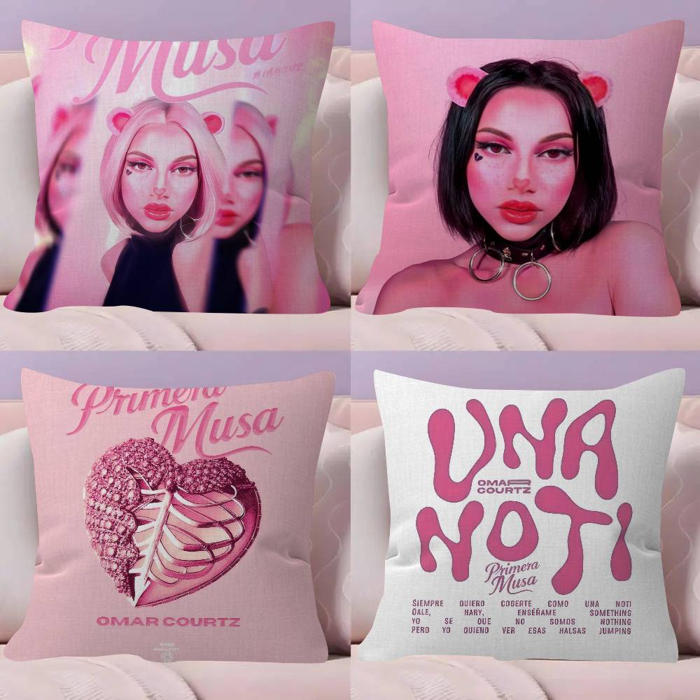 SINGER OOmar Courtz Album Pillow Cover Design cushion Cover decor Holiday Decorati