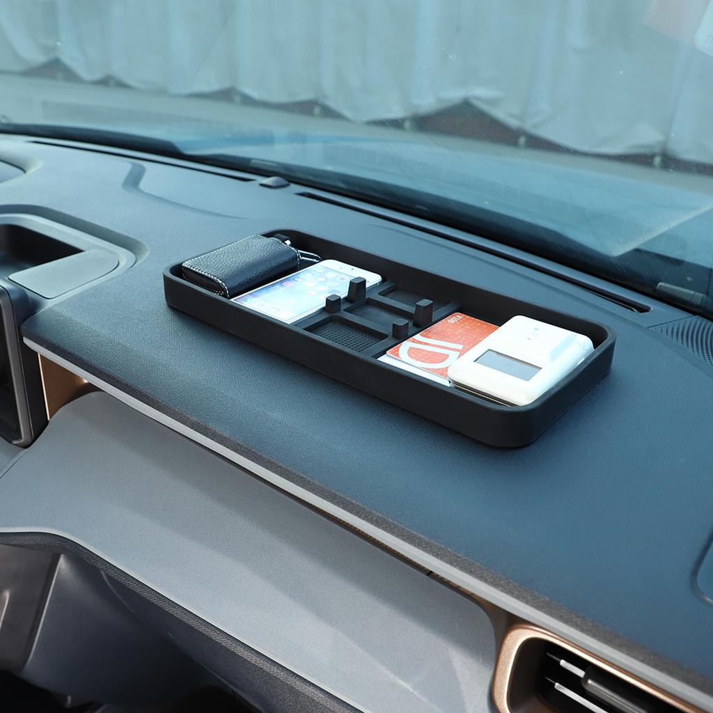 Hcilloend Multifunctional Car Dashboard Tray with Smartphone Storage Small Item Meter Large Easy Car Accessories X Multi-Tray, Stand, Box, Organizer,