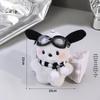 Pochacco Blush Plush Keychain: Cute Puppy with Goggles Pendant