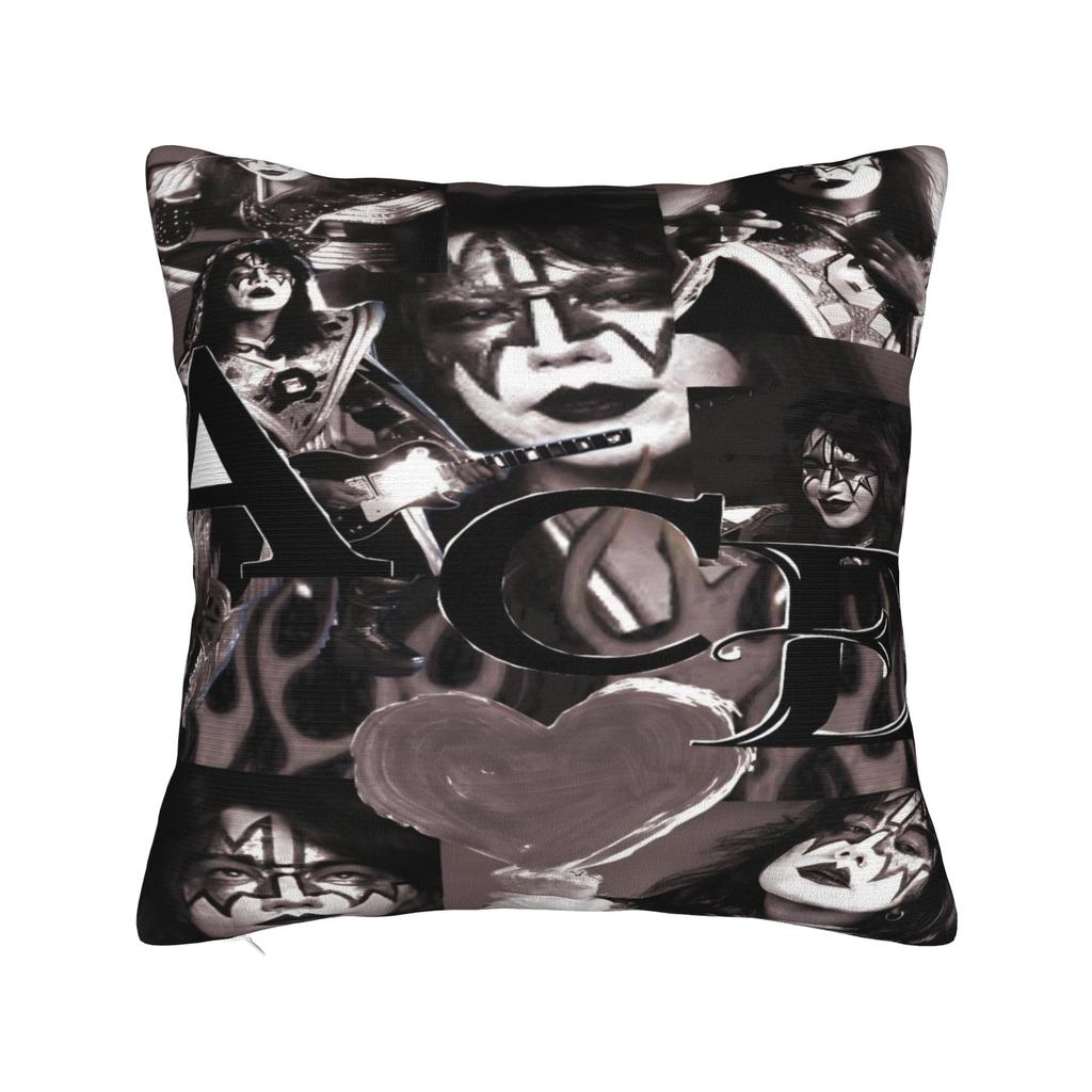 Home Decor Ace Frehley The Spaceman 1951-2025 Pillowcases Merch Kiss Band Pillow Cover Square Multiple Sizes