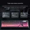 Qianxingzhe V102 Ultra Tri-Mode Wireless Keyboard & Mouse Combo with Digital Screen