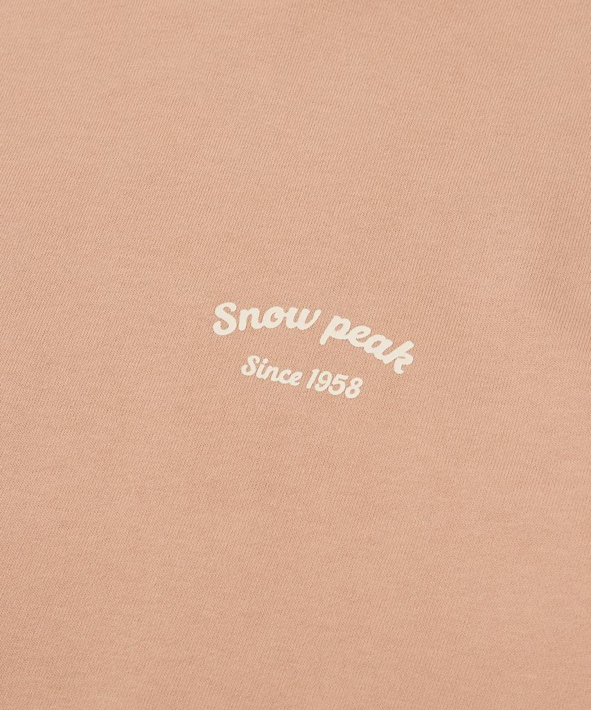 SNOWPEAK APPAREL Women'S Lettering Semi-Crop Sweatshirt (S24Fwfht63) Peach